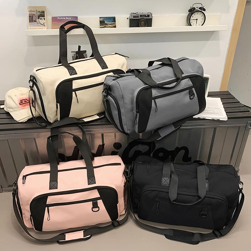 New large-capacity leisure sports fitness bag dry and wet separation storage bag simple and fashionable portable shoulder messenger bag