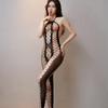 Crotchless Fishnet Bodysuit: Black, Transparent, Tempting Bedroom Wear