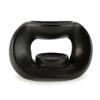 Ceramic Zen Oil Burner - Oval Pebble  - Matt Black