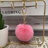 Auf Lager 8cm Kunstkaninchenfell Pompom Schlüsselanhänger - Plüschkugel Anhänger für Taschen und Kleidung