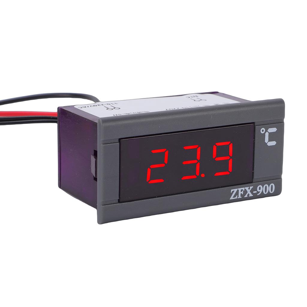 Digitales Temperaturmessgerät, LED-Temperaturanzeige mit einem Bereich von -50 bis 110 Grad Celsius für Kühlschrank und Vitrine