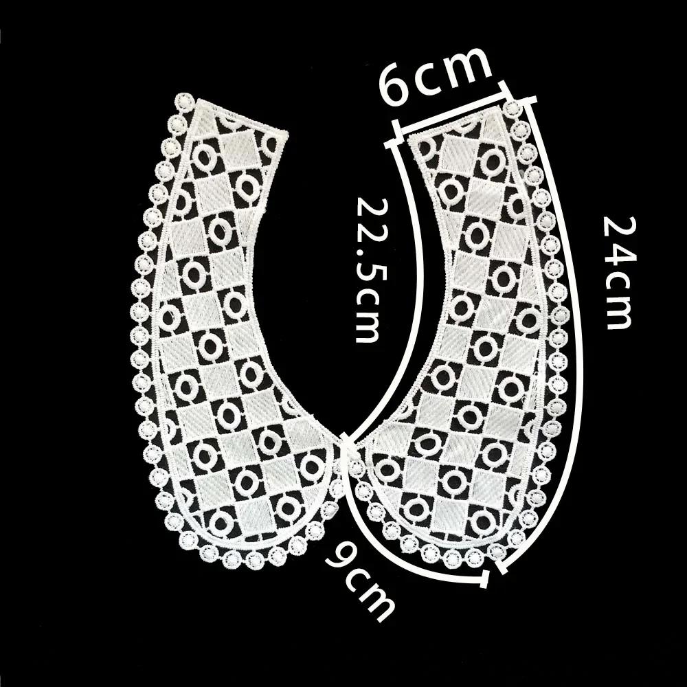 sales of 1-10 pieces Black and white embroidery hollowed out Shredded milk decoration DIY sewing lace accessories
