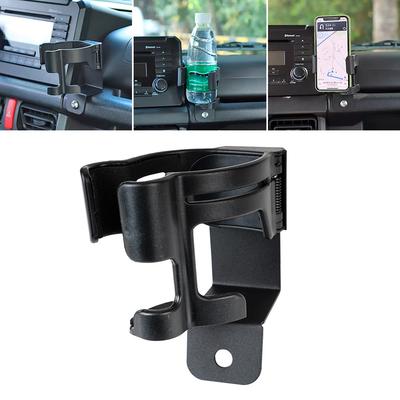 Jimny Models Multi-Function Drink Cup Phone Holder 2-in-1 Bolt-Type Bracket Organizer Interior Accessories (Left-Hand Drive)