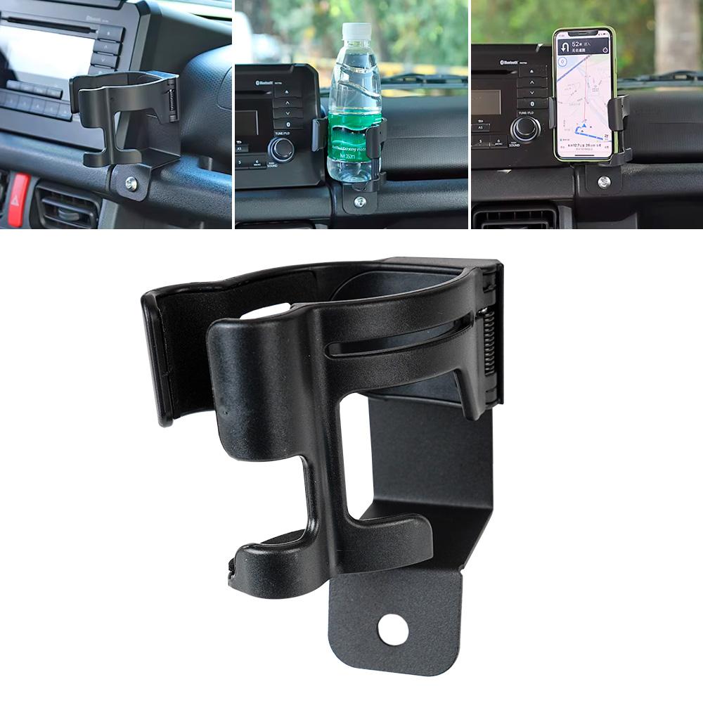 Jimny Modelle Multifunktionaler Getränkebecher Handyhalter 2-in-1 Schraubtyp Halter Organizer Innenzubehör (Linkslenker)