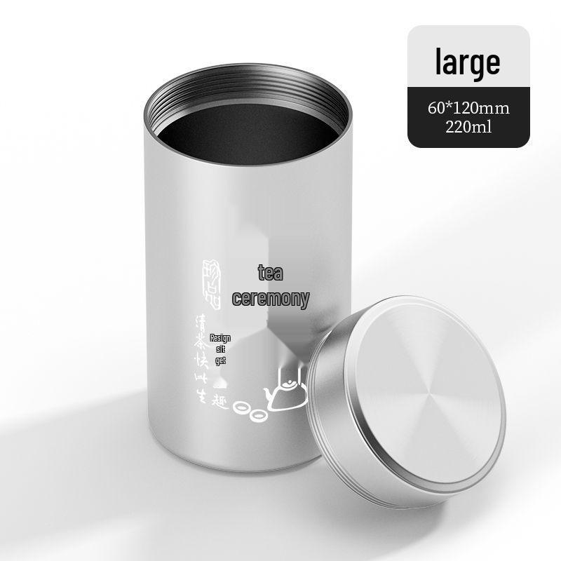 Portable Mini Tea Storage Tin - Sealed Travel Canister for Tea Leaves