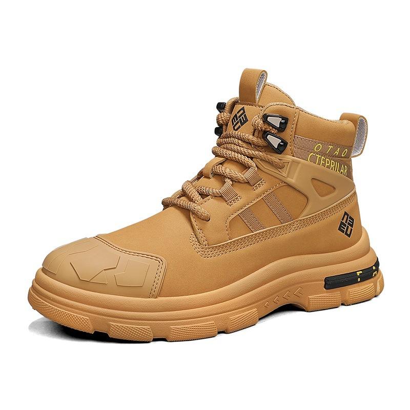 

Autumn new thick-soled Martin boots men s high-top trendy British style short boots medium-top tooling boots men s outdoor boots 39