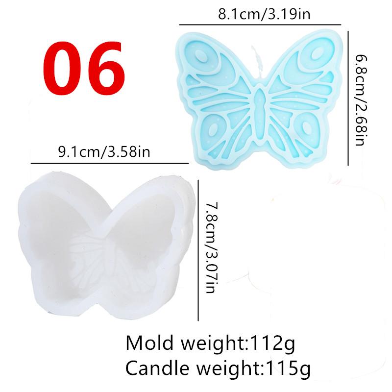 Butterfly Candle Silicone Mold DIY 3D Insect Craft Gift Ornament Silicone Mould Resin Candle Mold And Home Decoration
