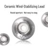 Ceramic Hollow Lead Sinker for Sea Rod Casting and Fishing, Long Cast, Wind-Resistant, Ideal for Silver and Grass Carp.