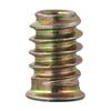 20Pcs Carbon Steel Wood Furniture Screw-in Nut M6 M8 M10 Hex Socket Drive Threaded Inserts Nuts