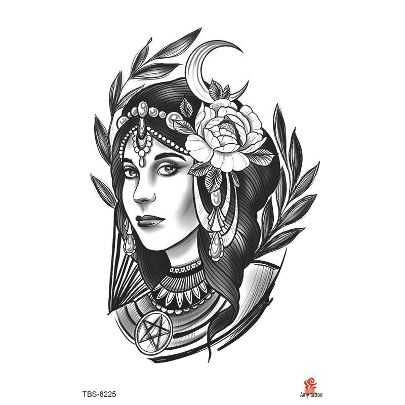 Wasserdichtes Ganzarm Totemsymbol Tattoo Aufkleber Set