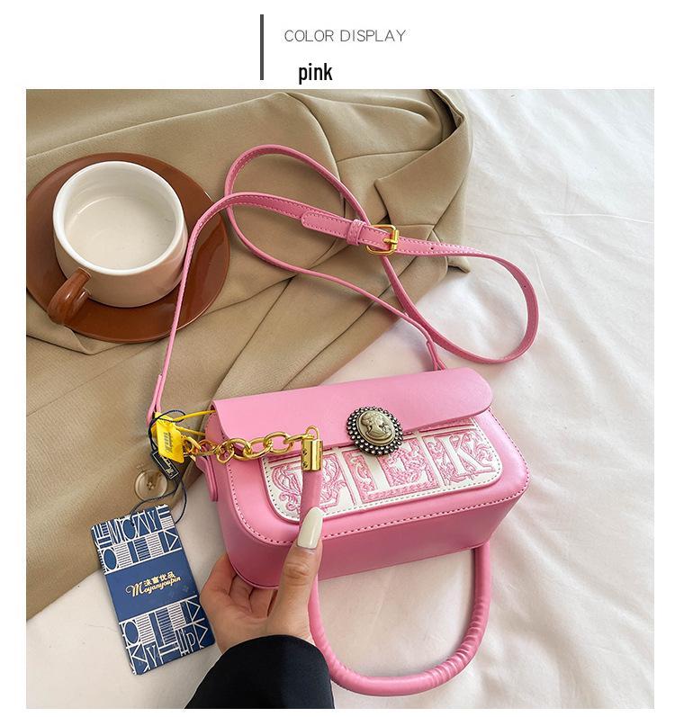 Chic Women's Crossbody Bag - Versatile Square Shoulder Bag with Chain for Autumn