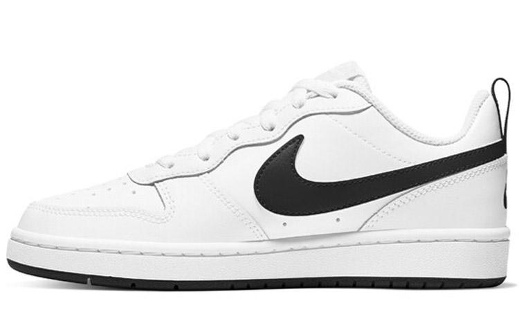 Nike Court Borough Low 2 White Black GS BQ5448-104 37.5