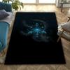 3D HD Druck Schneeflockenmuster Teppich, Läufer für Wohnzimmer Schlafzimmer, Büro Große Bereiche, Strapazierfähige Maschinenwaschbare Matte Schöne Geschenke