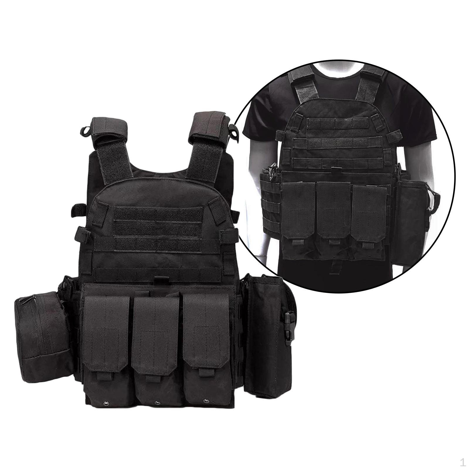 

Розвантажувальний жилет Molle Бойовий штурмовий для активного відпочинку чорний