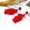 Green Tassel Earrings For Women Colorful Tassle 3 Tier Bohemian Earrings Dangle Drop Earrings For Women Gifts