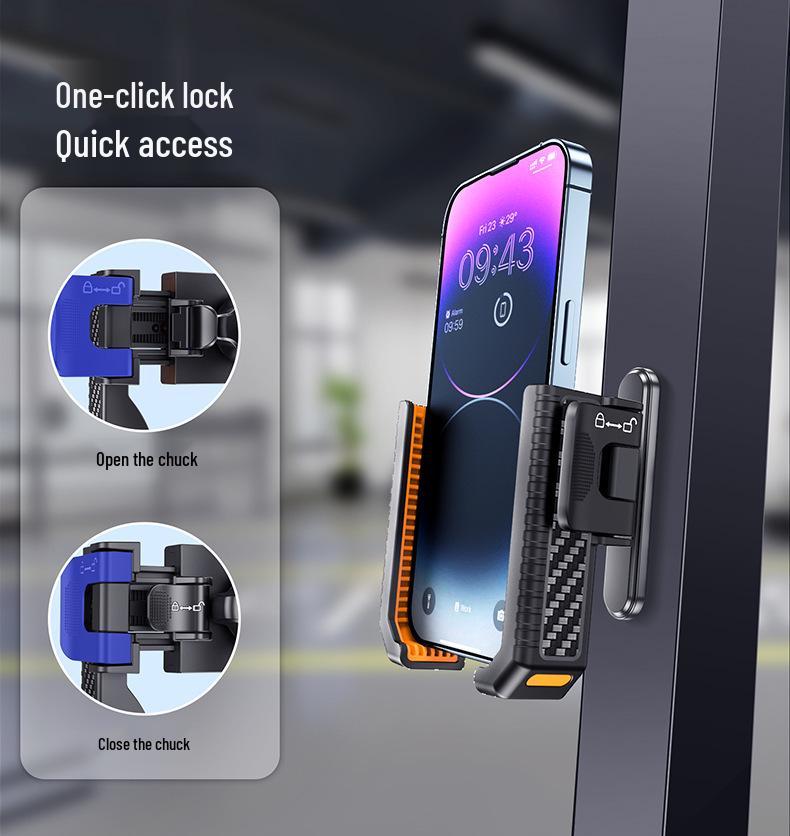 Magnetic Multifunctional Phone Holder for Treadmills, Golf Carts, and Outdoor Sports