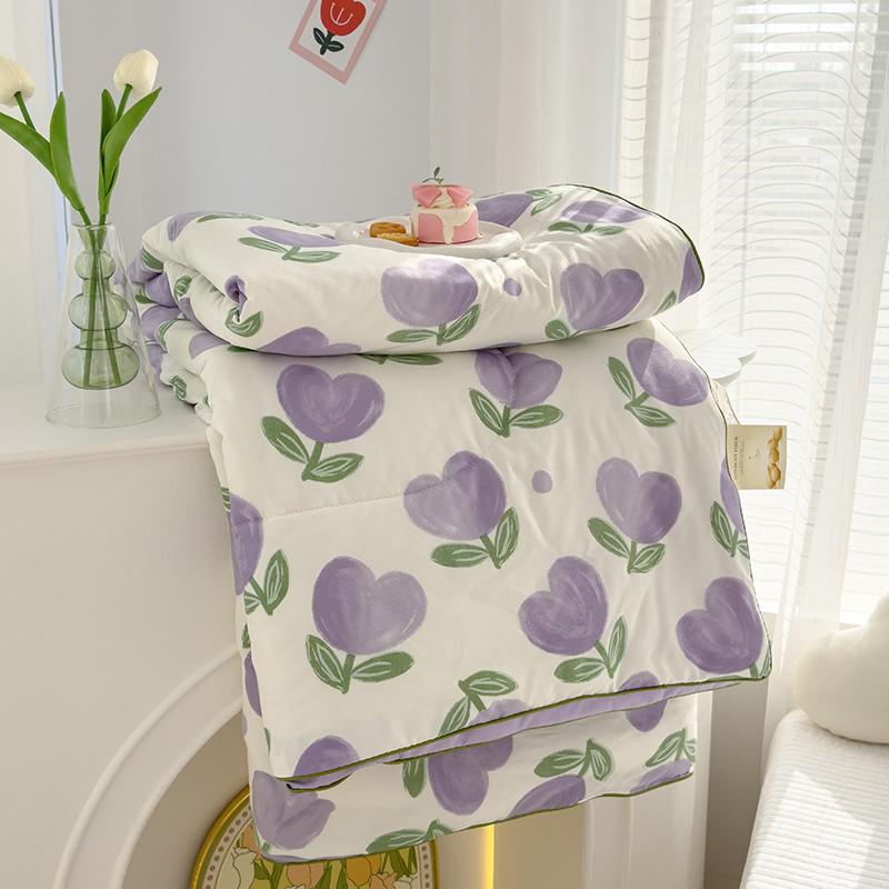 Class A Double Layer Soybean Fiber Quilt for Mothers & Babies - Lightweight Children's Summer Air Conditioning Quilt