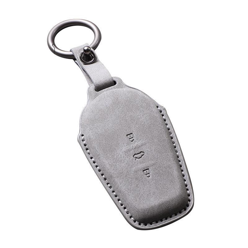 Nissan N7 Key Case Bag for 25 Models - Dongfeng New Energy Vehicle Remote Control Protective Leather Case with Buckle.