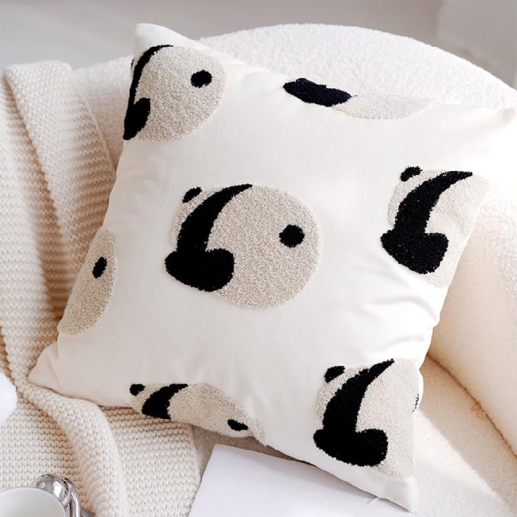 Cuddly Panda Pillow Case for Bedroom or Living Room Comfortable Sofa Pillowcase Removable Washable Cushion Cover