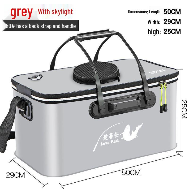 Găleată Pliabilă Multifuncțională din EVA pentru Păstrarea Peștelui - Geantă Grosă pentru Pește cu Livrare Gratuită