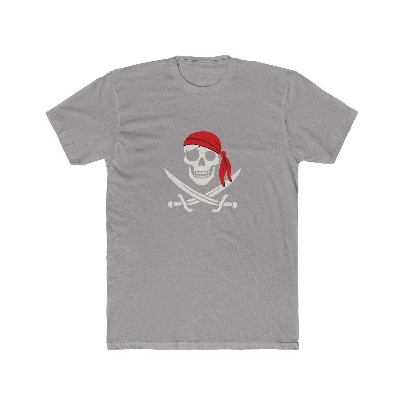 Jolly Roger Skull Crossbones Pirate T-Shirt 4XL