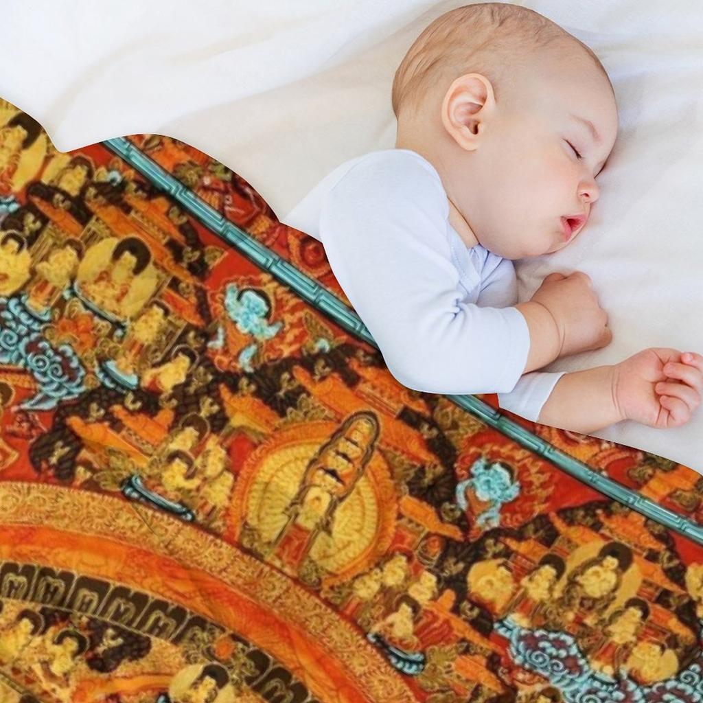 Buddhist Mandala Ashta Bhairava Thangka 45 Throw Blanket for Babies Sofas Manga Christmas Gifts Blankets