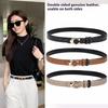 Genuine Leather Belt for Women with Skirt and Trousers, Women's Fashion Decorative Belt, Women's Versatile Double-sided Trouser Belt