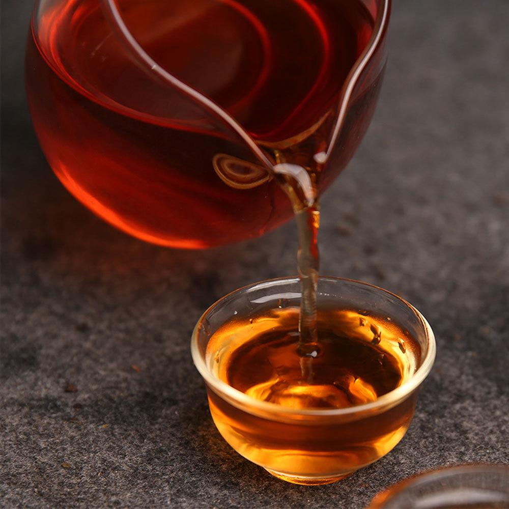 Premium Shu Puer Ripe Tea Golden Buds Royal Palace 357g