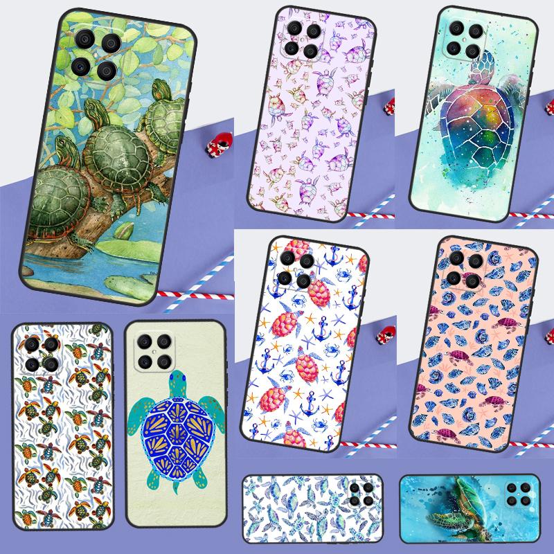 Cute Turtles Painted For Huawei Nova 10 9 SE 5T 12s 12i 11i Y91 Y90 Y60 Y70 Y72 Y61 P60 Pro P20 P40 P30 Lite Case