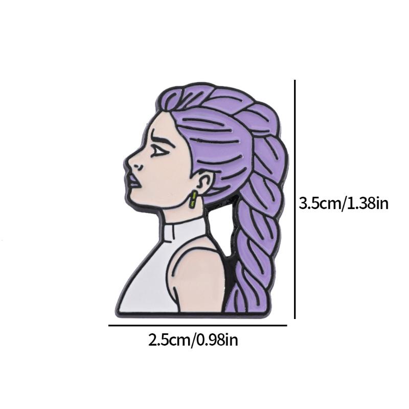 K-Pop Demon Hunter Charm Alloy Brooch Pins Fantasy Hunter Team Brooches Creative Anime Merchandise Jewelry Accessories Gifts