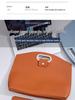 Premium Leather Handbag for 16" Tablet/Laptop, Business, Large Capacity, Document/File Storage