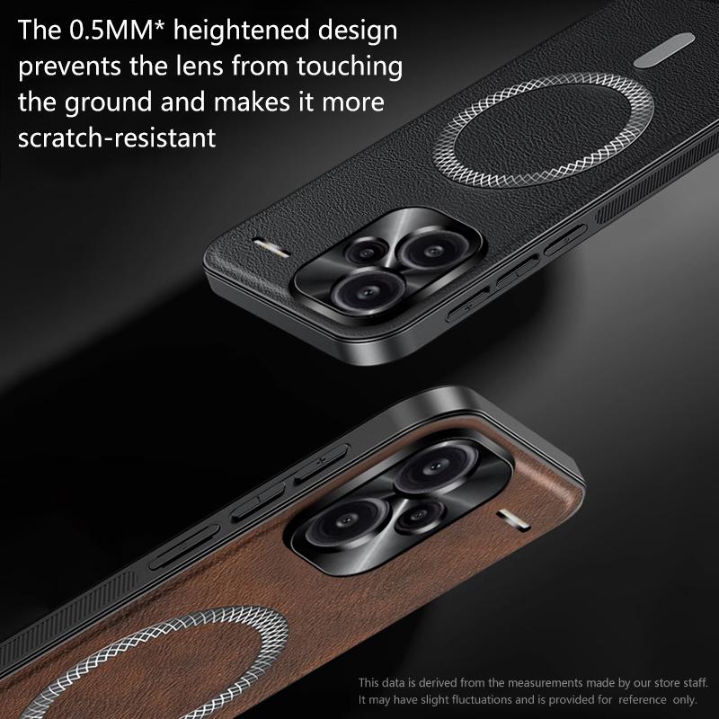 Pro Redmi Note 13 Pro+ Pro Plus Pouzdro Magnetické Elegantní Kožené Odolné proti Opotřebení Plně Krytý Objektiv Protiskluzový Úchop Kryt Hrany Skořepina