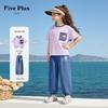 FivePlus Girls' Summer Floral Top & Anti-Mosquito Pants Set