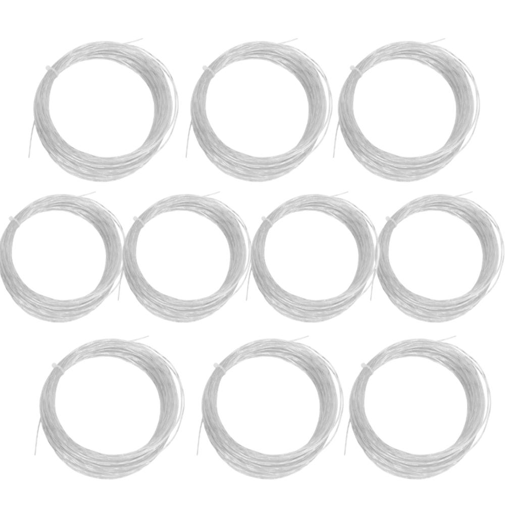 10pcs 0.7mm Gauge Tennis Racquet Wire High Elasticity Nylon Tennis String Sports Enthusiasts