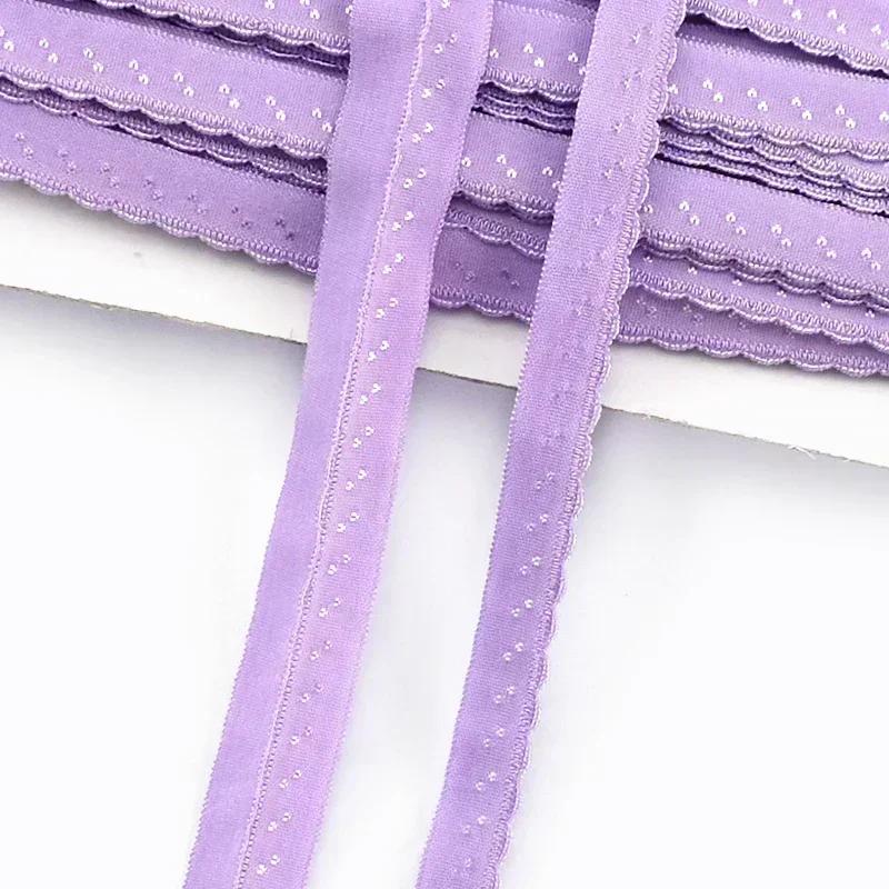 5/10/20M Meetee 11mm Cotton Elastic Band for Underwear Strap Stretch Webbing Tape Ribbon Double Layered Rubber Bands Accessories