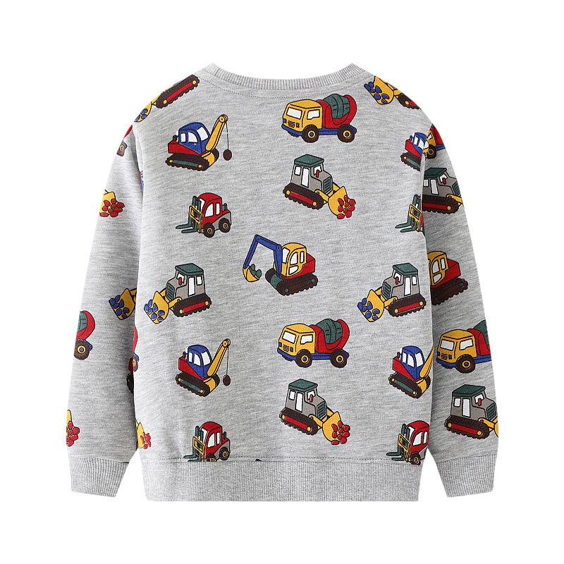 Autumn New Arrival Boys' Cartoon Hoodie - European & American Style