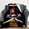 1pc Chucky Outdoor Blanket Lightweight Flannel, Soft & Warm, All Season Use for Sofa, Outdoor, Camping, Living Room, Office, Chair