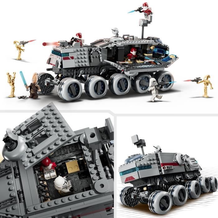 LEGO Star Wars 75413 The Clone Wars Le Juggernaut de la République - Jouet enfant 9 ans