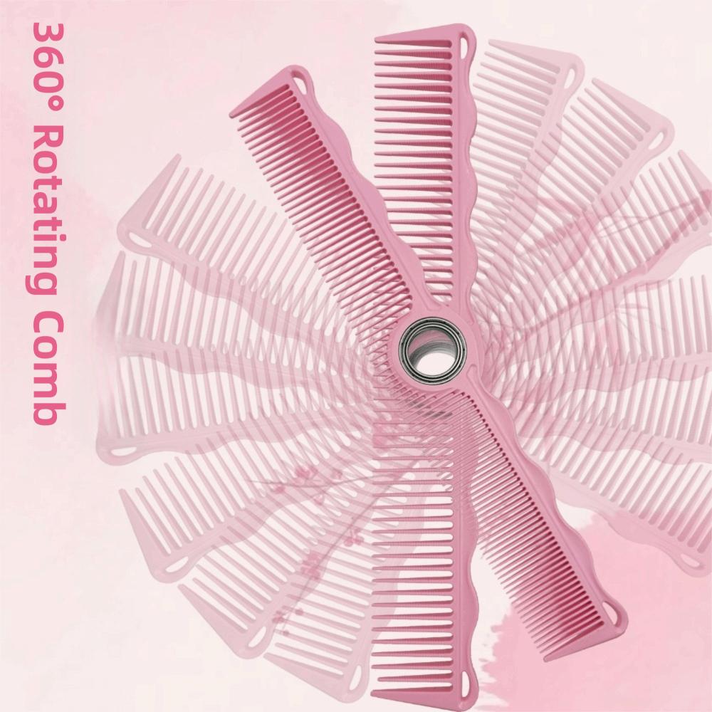 Professional Spining Cutting Comb with Bearing Anti-static Barber Comb for Barbers