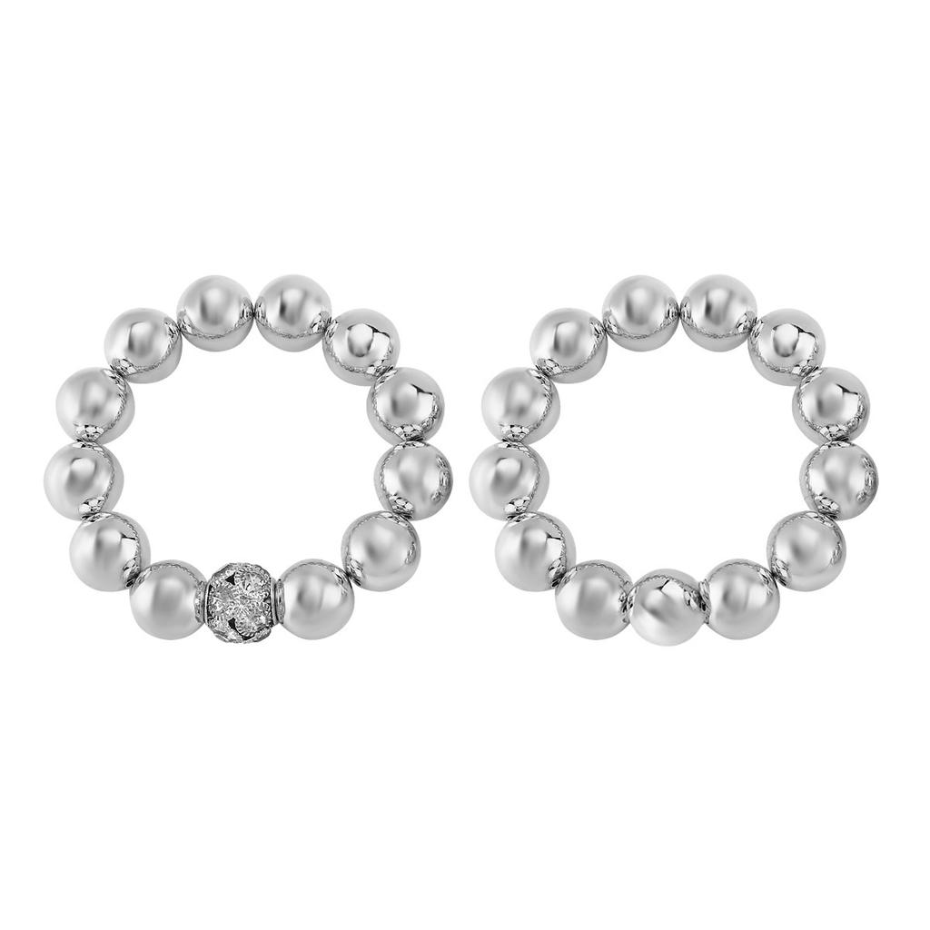 Personalized New Retro Simple Imitation Pearl Beaded Bracelet Necklace, Light Luxury Niche Temperament Multi-layer Stacked Accessories