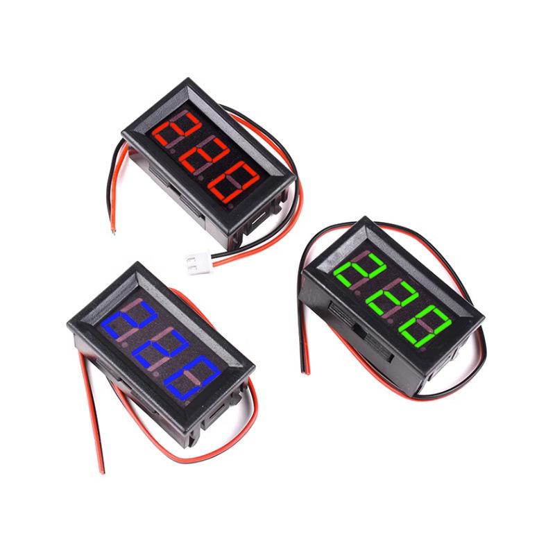 Two-Wire LED Digital AC Voltage Meter for 70V-380V-500V Mains Power.