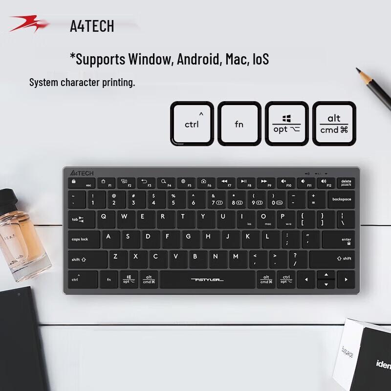 A4TECH FBX51C Wireless Bluetooth Multi-Mode Keyboard