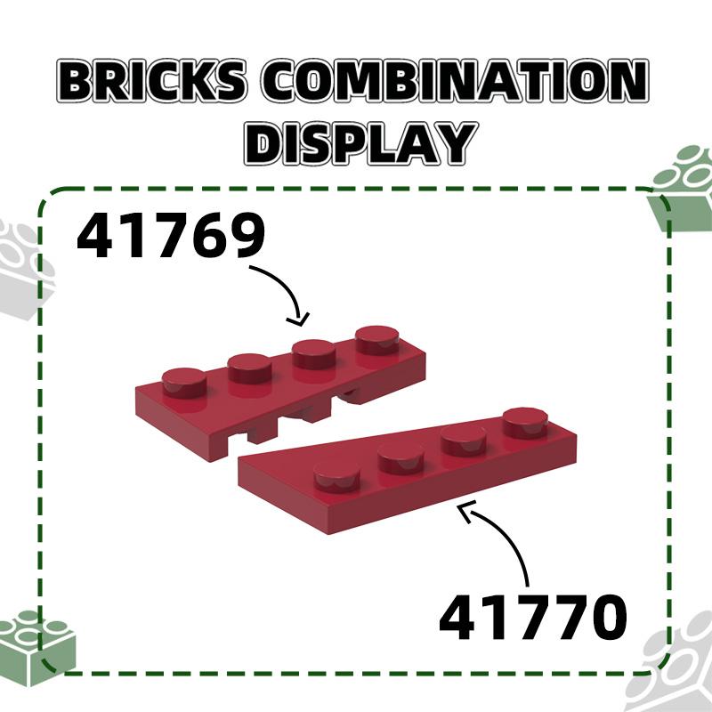 119Pcs/Lot 41770 2x4 Left Wedge-Shaped Building Blocks Moc Works With Bricks DO-IT-YOURSELF Children's Toys Assembly Gift Box