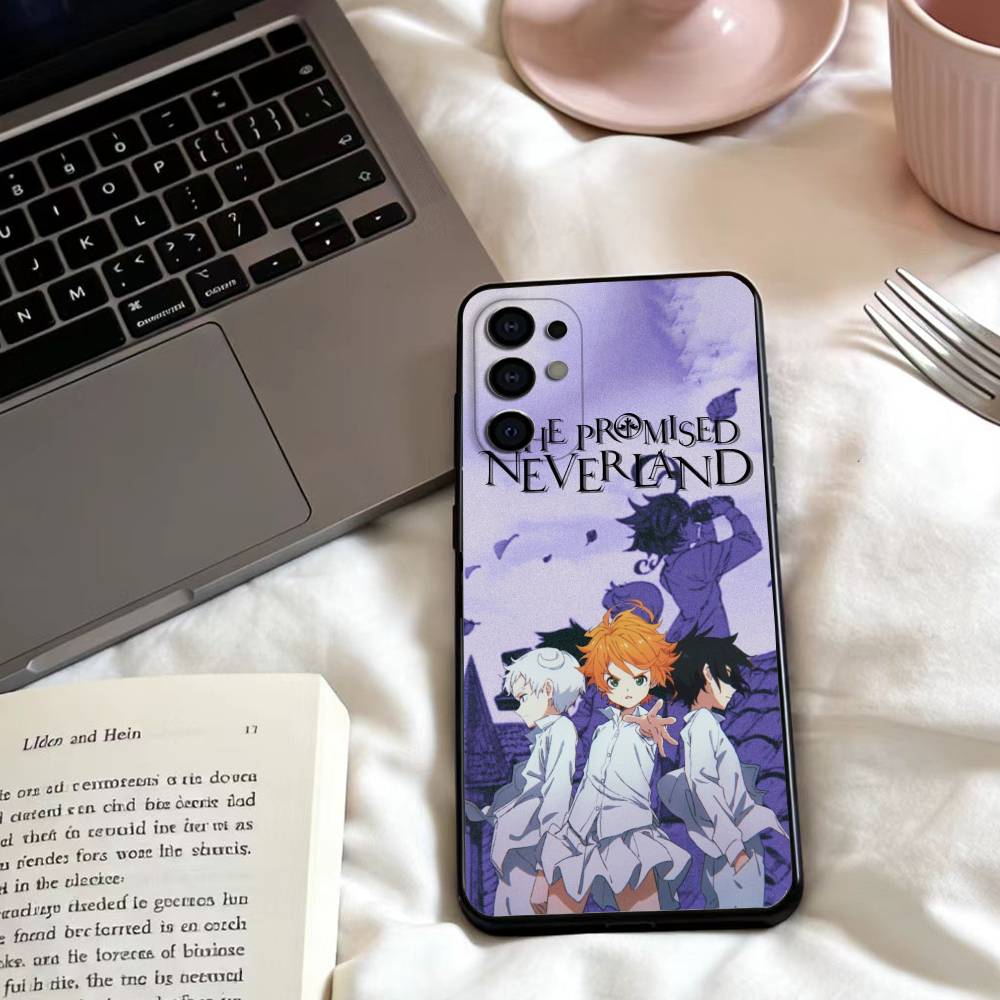 T-The Promised Neverland Anime Phone Case For Samsung S25,24,23,22,30,21,10,9,Ultra,Plus,Lite,FE,4,5 G Soft Black Case
