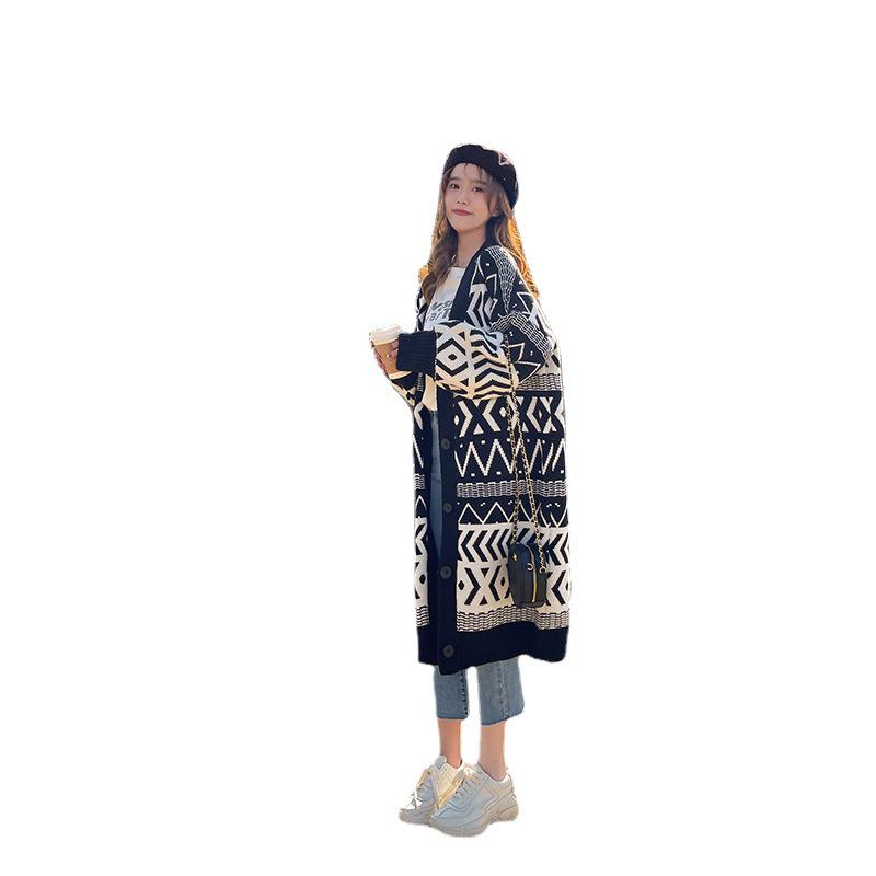 Gemütliche Strickjacke: Damen Midilanger, Lockerer, Überknie-Pullover für Frühfrühling & Herbst 2024