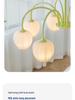 Modern Minimalist Cream Style Chandelier - Tulip Design for Living Room, Bedroom, or Dining Area
