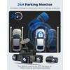 360 View 4 Channel Dash Cam Front and Rear Left Right Inside Camera for Cars, GPS and 5G Band WiFi, Night Vision, 160 Wide Angle