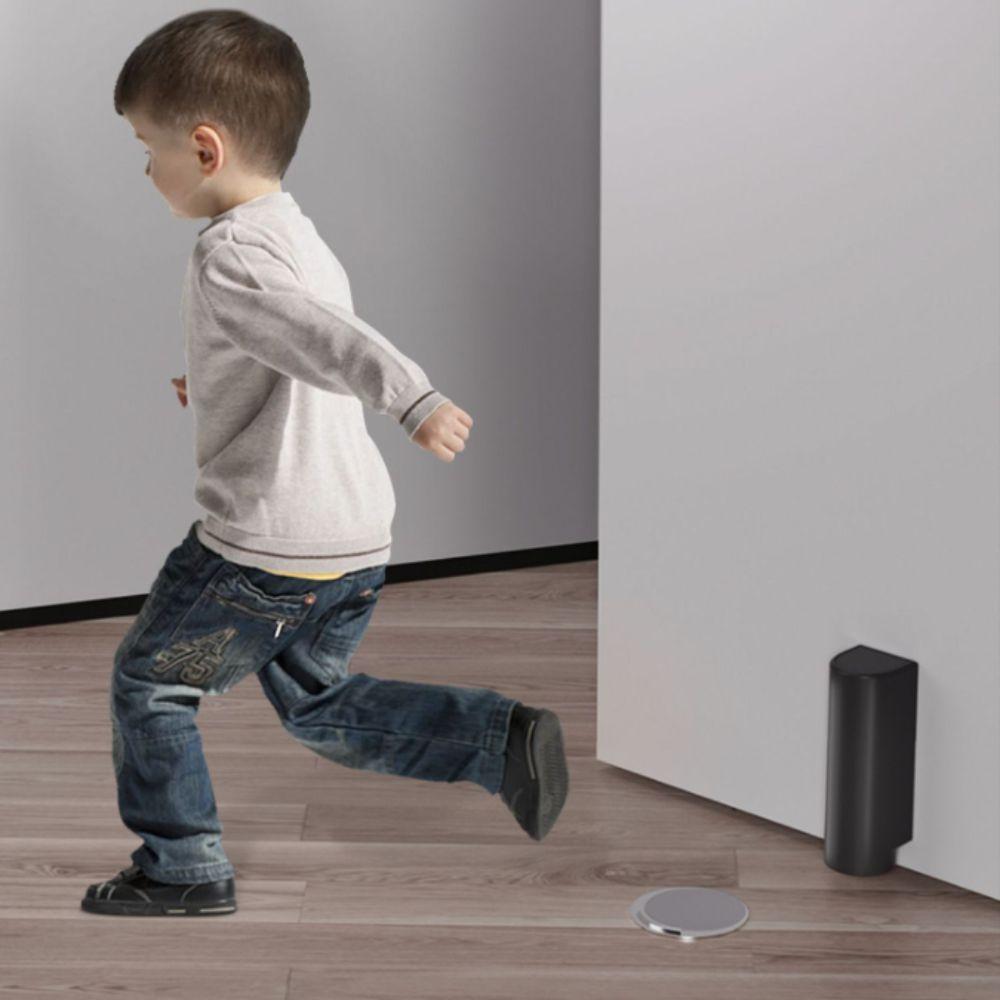 Stainless Steel Door Stop Hardware Non-Perforated Magnetic Door Stopper  Door Bases