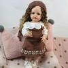 KEIUMI Wiedergeborene Baby-Mädchenpuppe 55 cm Vollsilikon Vinyl Niedliches Kindermodell DIY Frühpädagogisches Spielzeug Geschenke