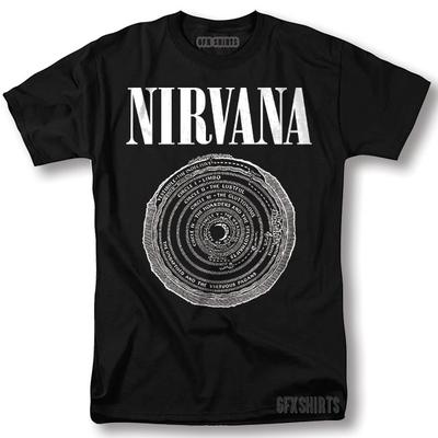 Nirvana Shirt Kurt Cobain Rockconcert Tour Vntg Grafisch Ontwerp T-shirt